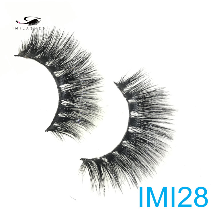 25mm length real mink fur eyelashes